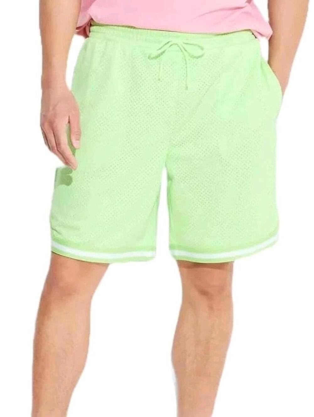 Original Use Men's 8.5" Regular Fit Pull-On Shorts - Neon Green - Small